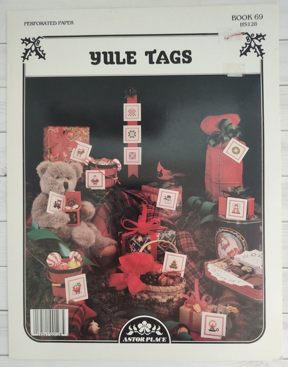 Astor Place Yule Tags Cross Stitch Patterns Christmas Tree, Sleigh, Santa, Deer